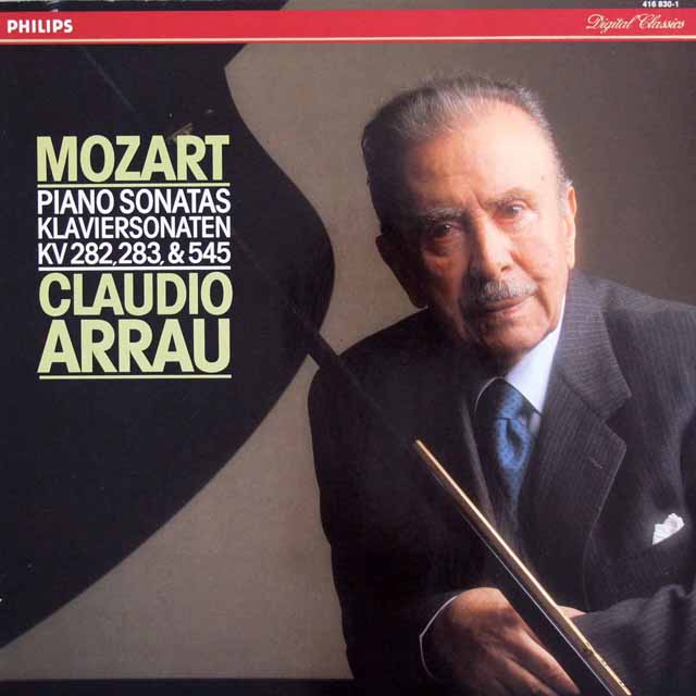 アラウのモーツァルト/ピアノソナタ第4, 5 & 15番　 蘭PHILIPS　3317　LP レコード