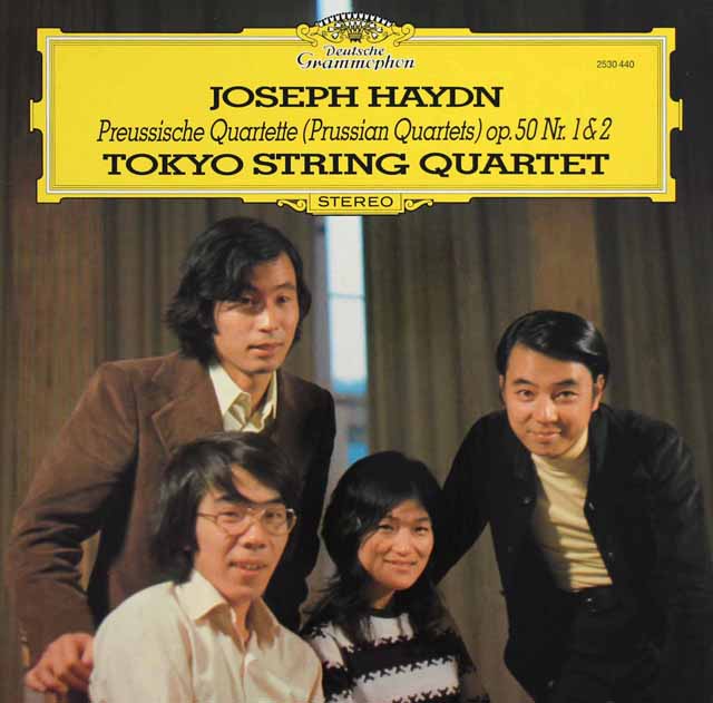 東京クヮルテットのハイドン/弦楽四重奏曲第44、45番　独DGG　3692　LP レコード