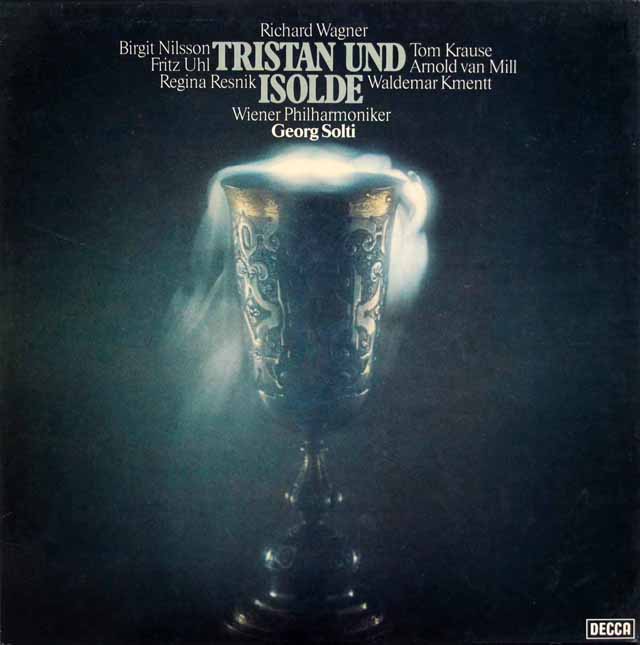 【直筆サイン入り】　ショルティのワーグナー/「トリスタンとイゾルデ」全曲　独DECCA　3317　LP レコード