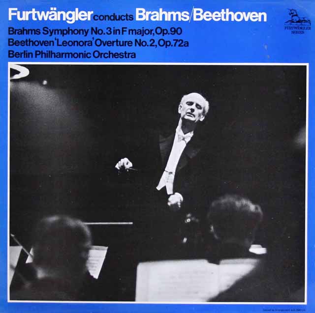 フルトヴェングラーのブラームス/交響曲第3番ほか　英UNICORN　3692　LP レコード
