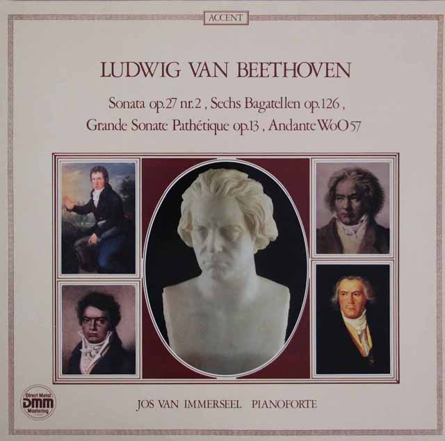 インマゼールのベートーヴェン/ピアノフォルテのためのソナタ集　独ACCENT　3692　LP レコード