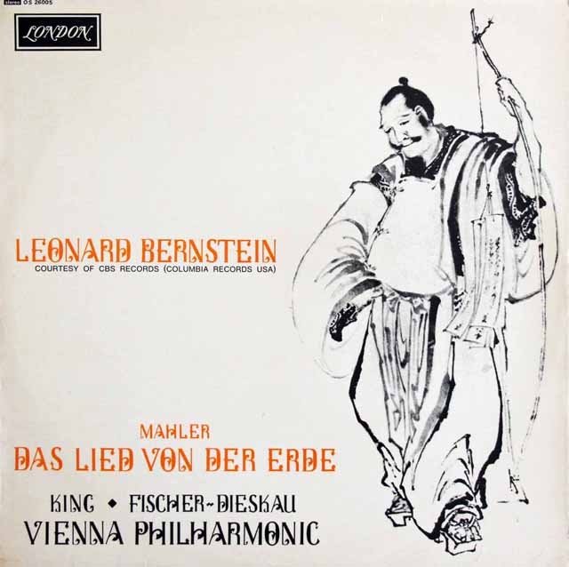 D.F=ディースカウ&バーンスタインのマーラー/「大地の歌」　英LONDON　3319　LP レコード