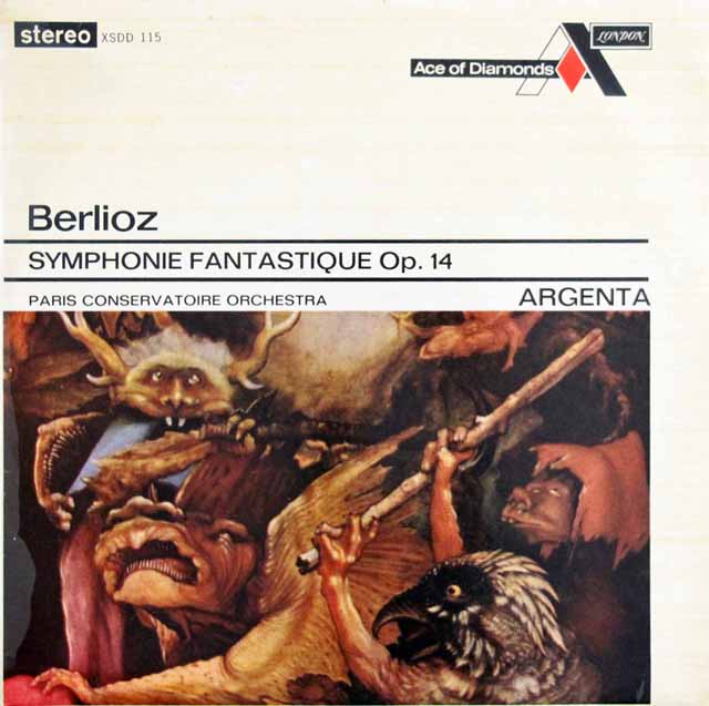 アルヘンタのベルリオーズ/幻想交響曲　英DECCA　3319　LP レコード