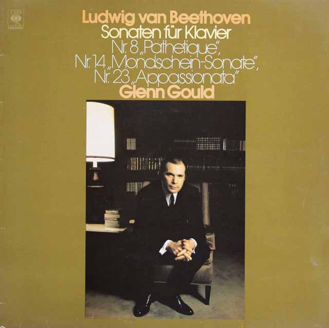 グールドのベートーヴェン/「悲愴」、「月光」、「熱情」　蘭CBS　3692　LP レコード