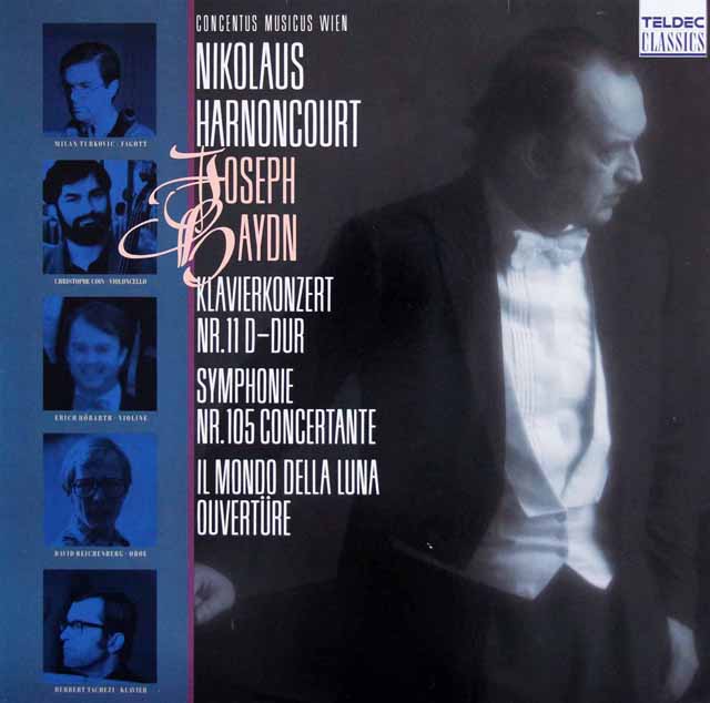 タヘッツィ、アーノンクールのハイドン/ピアノ協奏曲 第11番ほか　独TELDEC　3691　LP レコード