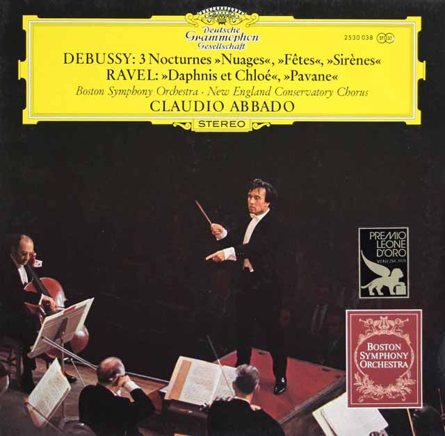 アバドのドビュッシー/夜想曲ほか　独DGG　3691　LP レコード