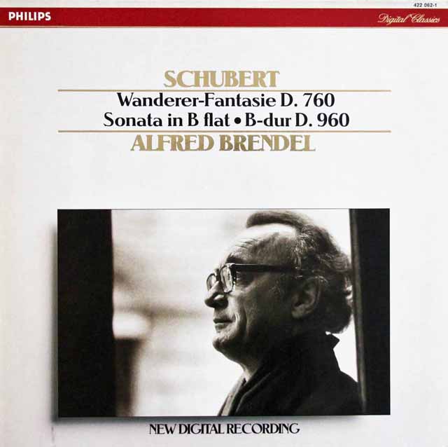 ブレンデルのシューベルト/「さすらい人幻想曲」ほか　蘭PHILIPS　3320　LPレコード