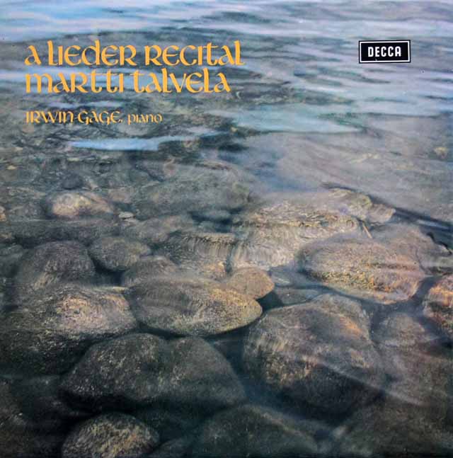 【オリジナル盤】　タルヴェラのシューマン/「12の歌曲」（作品35）ほか　英DECCA　3691　LP レコード