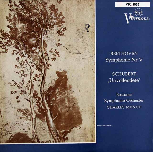 ミュンシュのベートーヴェン/「運命」&シューベルト/「未完成」　独RCA　3320　LP レコード