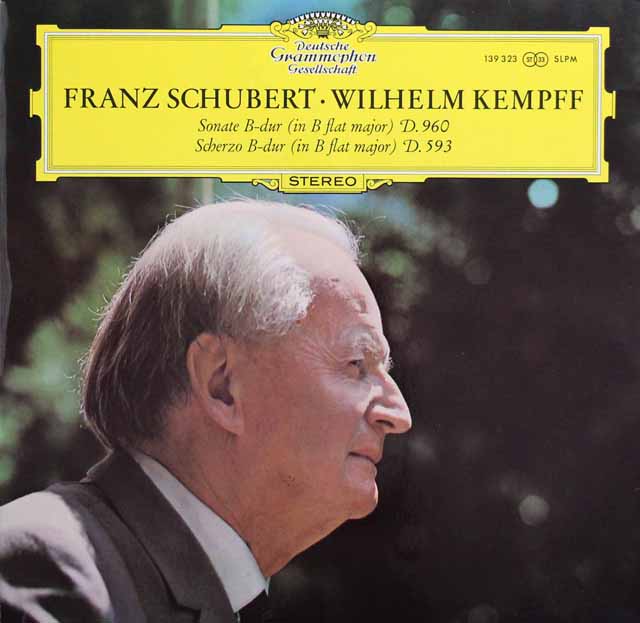 ケンプのシューベルト/ピアノソナタ第21番ほか　独DGG　3691　LP レコード