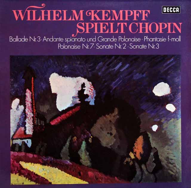 ケンプのショパン/ピアノ作品集　独DECCA　3691　LP レコード