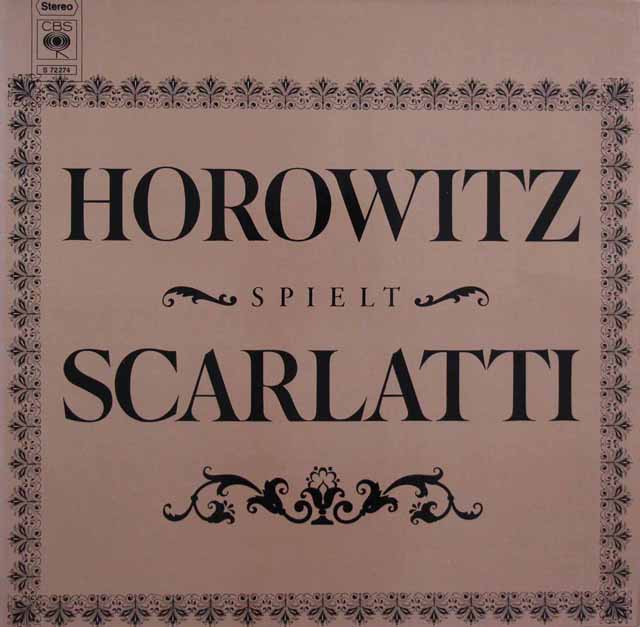 ホロヴィッツのスカルラッティ/ピアノソナタ集　独CBS　3321　LP レコード
