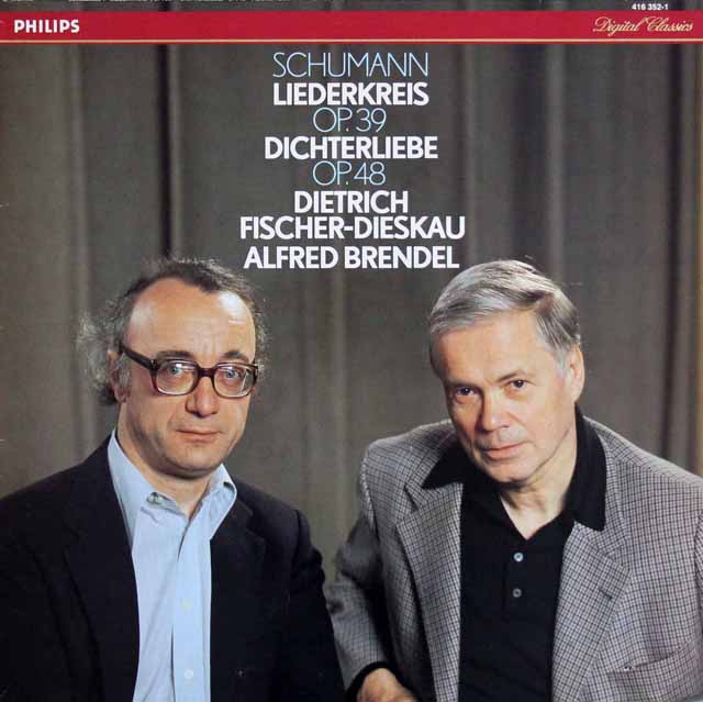 F=ディースカウ、ブレンデルのシューマン/「リーダークライス」、「詩人の恋」  蘭PHILIPS　3623　LP レコード