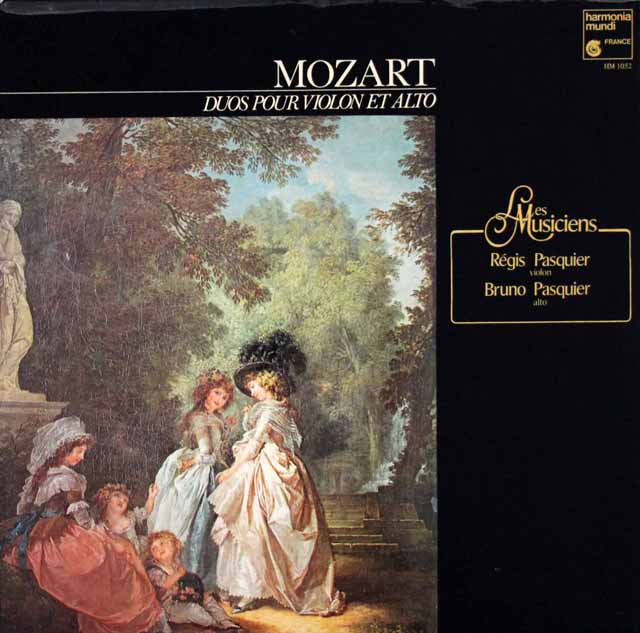 パスキエ兄弟のモーツァルト/ヴァイオリンとヴィオラのための二重奏曲第1、2番　仏HM　3322　LP レコード