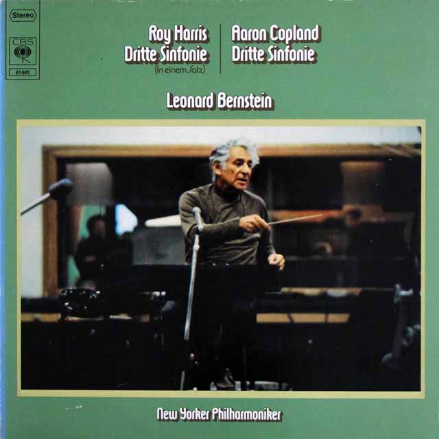 バーンスタインのハリス/交響曲第3番ほか　独CBS　3625　LP レコード