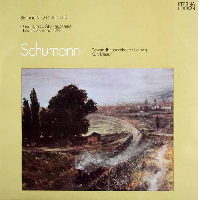 マズアのシューマン/交響曲第2番ほか　独ETERNA　3625　LP レコード