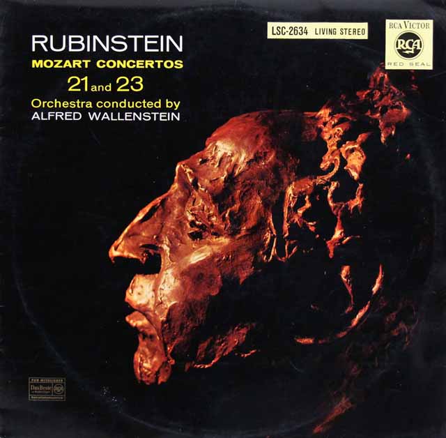 ルービンシュタイン、ウォーレンスタインのモーツァルト/ピアノ協奏曲第21、23番　独RCA　3626　LP レコード