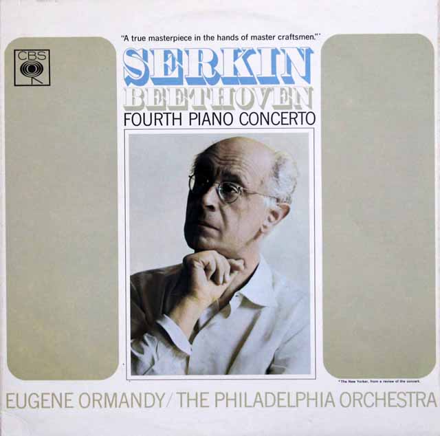 ゼルキン&オーマンディのベートーヴェン/ピアノ協奏曲第4番 　英CBS　3324　LP レコード