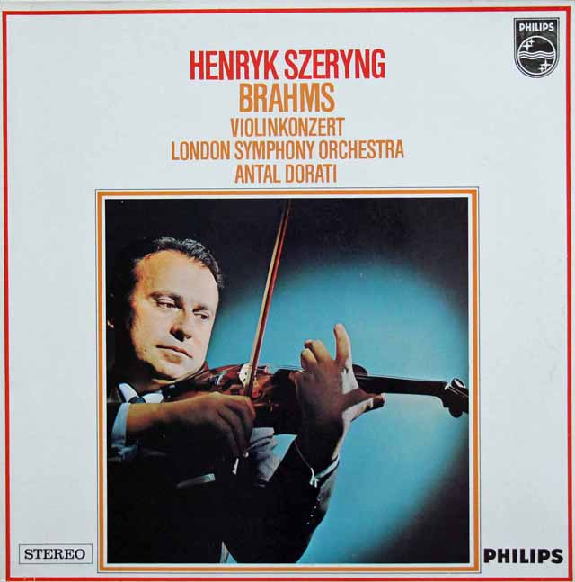 シェリング、ドラティのブラームス/ヴァイオリン協奏曲　蘭PHILIPS　3626　LP レコード