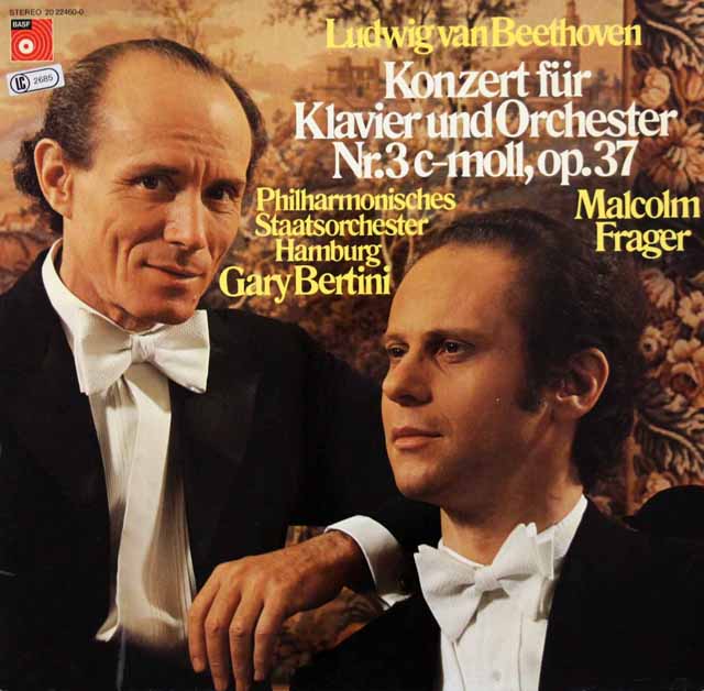 フレージャー、ベルティーニのベートーヴェン/ピアノ協奏曲 第3番　独BASF　3627　LP レコード