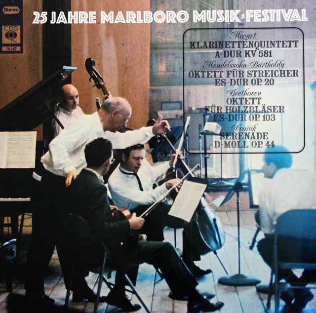 ライト&シュナイダーらのモーツァルト/クラリネット五重奏曲ほか　独CBS　3324　LP レコード