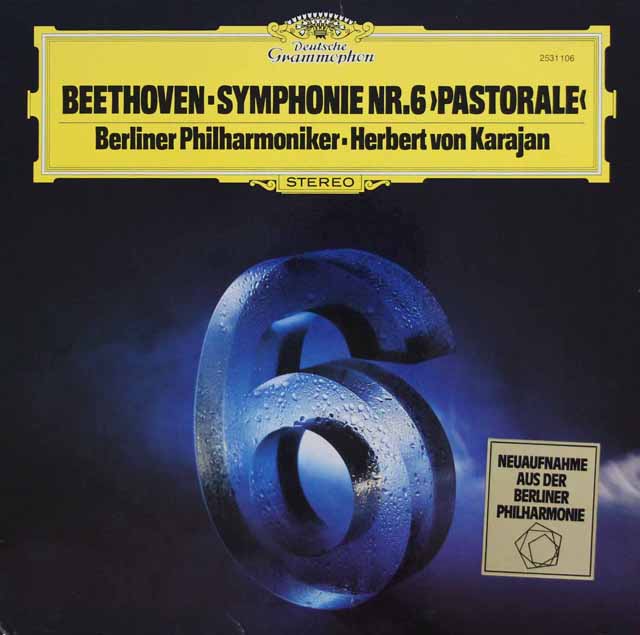 カラヤンのベートーヴェン/交響曲第6番「田園」　独DGG　3627　LP レコード