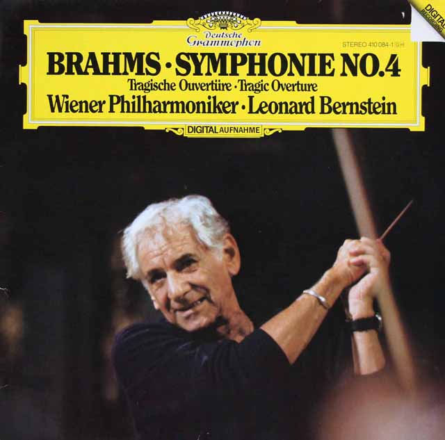 バーンスタインのブラームス/交響曲第4番、悲劇的序曲　独DGG　3627　LP レコード