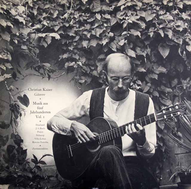【楽譜付き】　カイザーのバッハ/「シャコンヌ」ほかギター作品集　独Phonola　3690　LP レコード