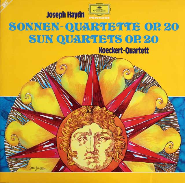 ケッケルト四重奏団のハイドン/「太陽四重奏曲集」　独DGG　3690　LP レコード