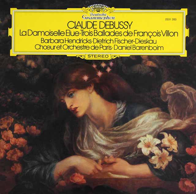 バレンボイムのドビュッシー/「選ばれし乙女」ほか　独DGG　3690　LP レコード