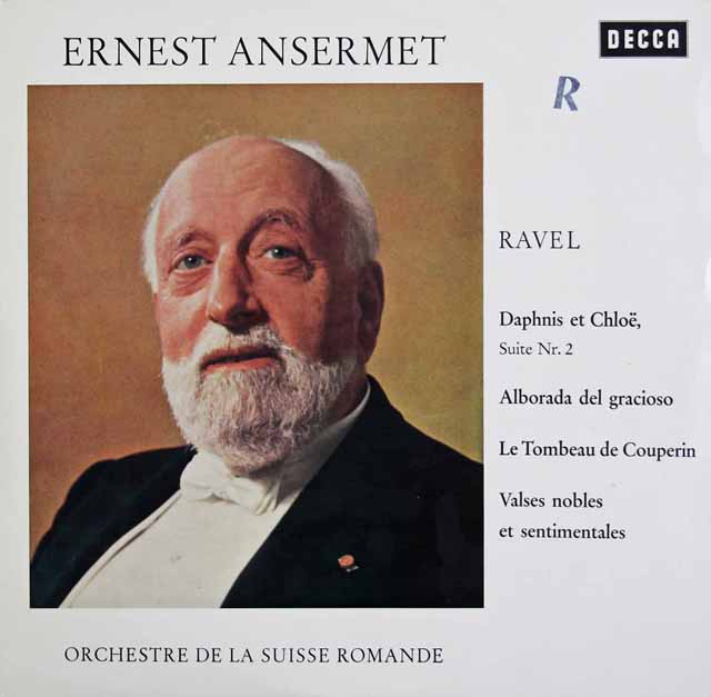 アンセルメのラヴェル/バレエ「ダフニスとクロエ」第2組曲ほか　独DECCA　3325　LP レコード