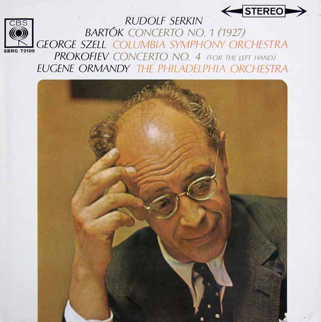 ゼルキン、セル、オーマンディのバルトーク、プロコフィエフ/ピアノ協奏曲集　英CBS　3690　LP レコード