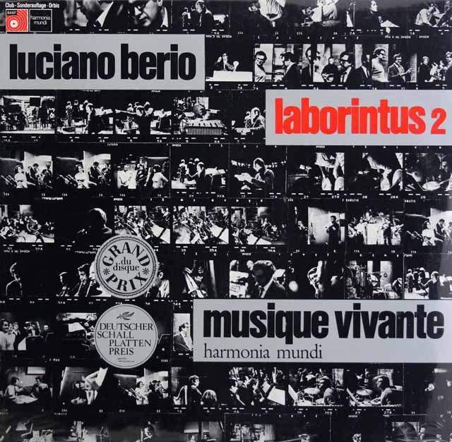 【未開封】　ベリオ自作自演/ラボリンタス第2　独BASF/HM　3690　LP レコード