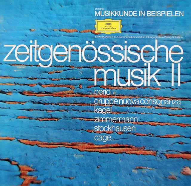 現代音楽集 vol.2　（ベリオ、シュトックハウゼン、ケージなど）　独DGG　3690　LP レコード