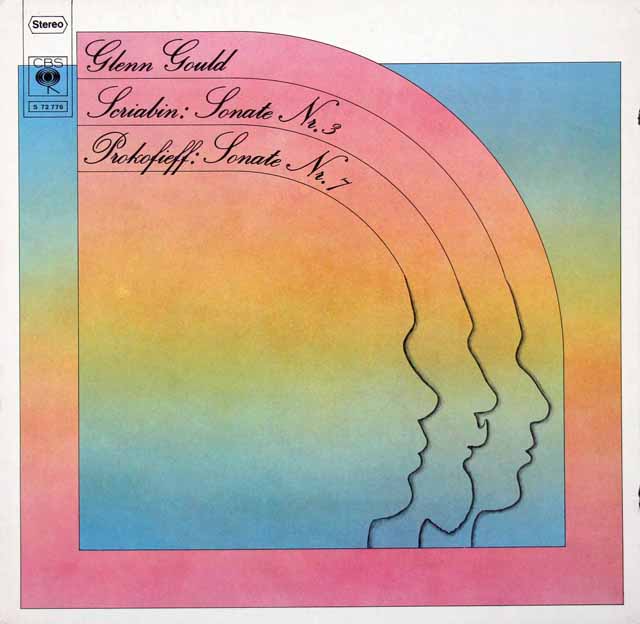 グールドのスクリャービン、プロコフィエフ/ピアノソナタ集　独CBS　3690　LP レコード