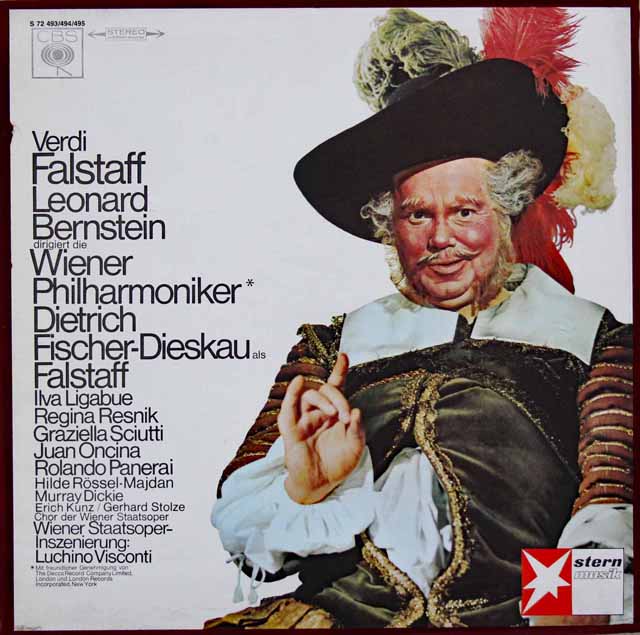 バーンスタインのヴェルディ/「ファルスタッフ」　独CBS　3689　LP レコード