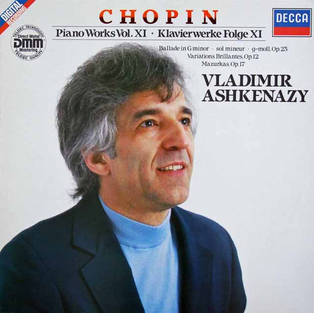 アシュケナージのショパン/ピアノ作品集 (11)「華麗なる変奏曲」ほか　 独DECCA　3327　LP レコード