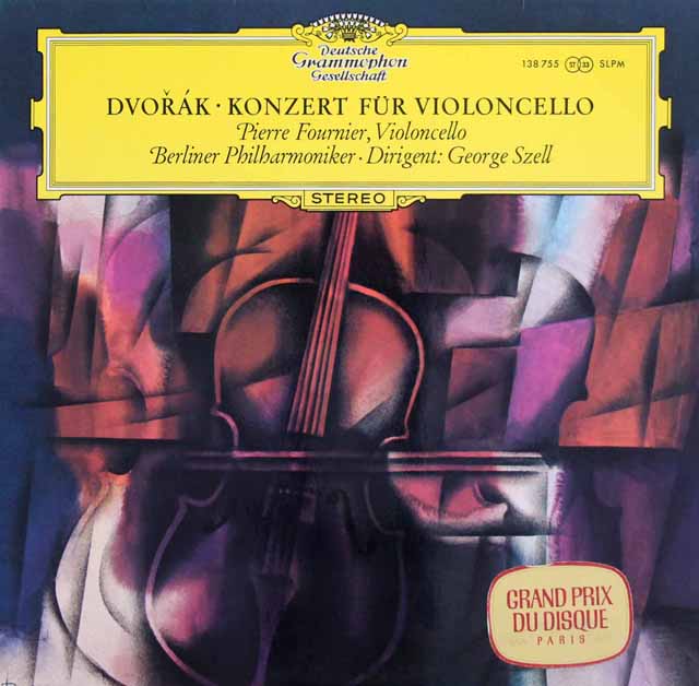 フルニエ、セルのドヴォルザーク/チェロ協奏曲 　独DGG　3689　LP レコード