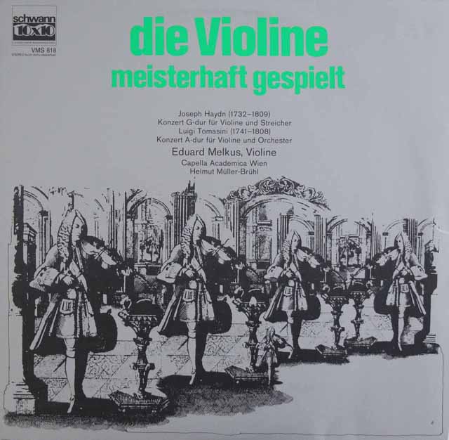 メルクスのハイドン、トマシーニ/ヴァイオリン協奏曲集　独Schwann　3689　LP レコード