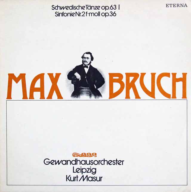マズアのブルッフ/スウェーデン舞曲集ほか　独ETERNA　3689　LP レコード