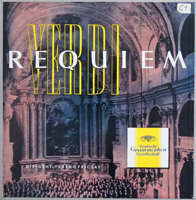 フリッチャイのヴェルディ/「レクイエム」 　独DGG　3689　LP レコード