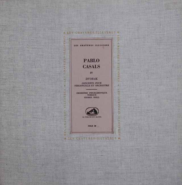 カザルス、セルのドヴォルザーク/チェロ協奏曲　仏EMI（LES CRAVURES ILLUSTRES）　3328　LP レコード