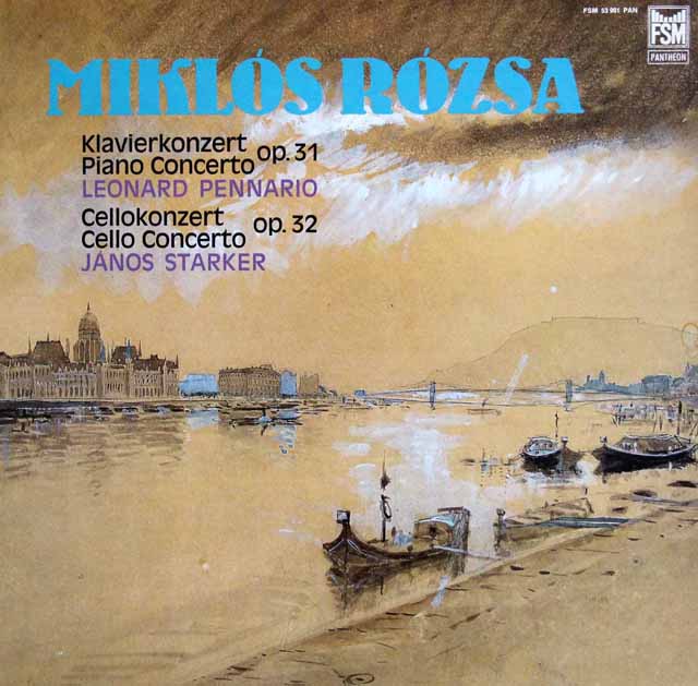 シュタルケル、ペナリオ、アツモンのミクローシュ/協奏曲集　独FSM　3328　LP レコード