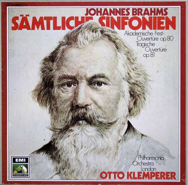 クレンペラーのブラームス/交響曲全集　独EMI　3328　LP レコード