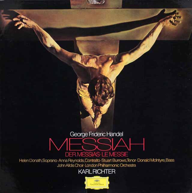 リヒターのヘンデル/「メサイア」　独DGG　3328　LP レコード