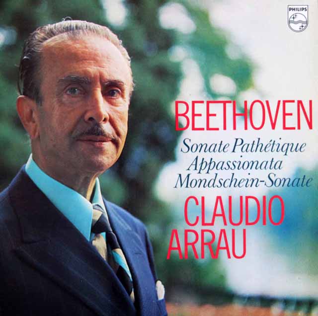アラウのベートーヴェン/「悲愴」、「熱情」、「月光」　蘭PHILIPS　3329　LP レコード