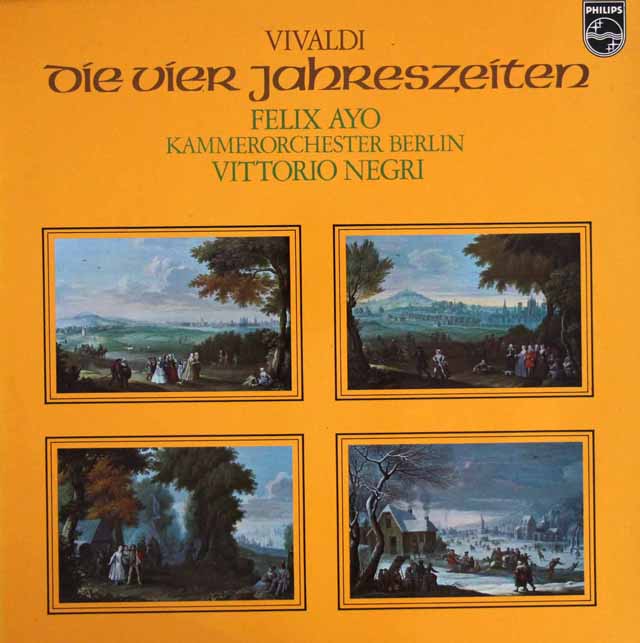 アーヨ&ネグリのヴィヴァルディ/「四季」　蘭PHILIPS　3329　LP レコード