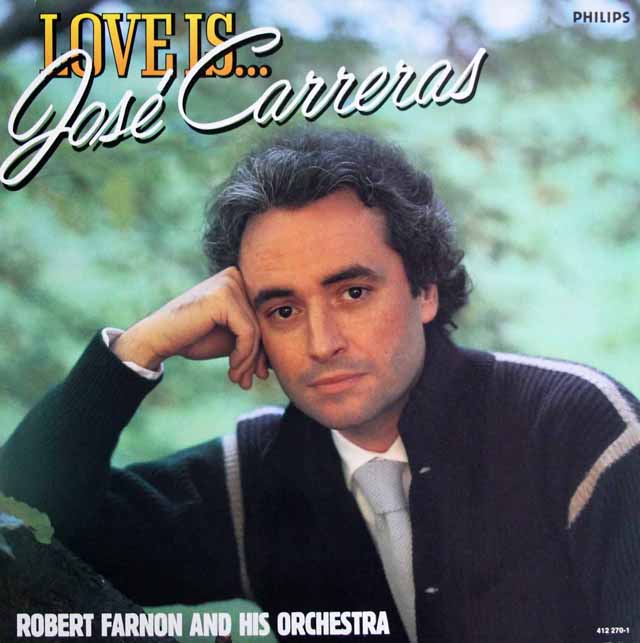 「カレーラス、ポップスを歌う」　蘭PHILIPS　3329　LP レコード