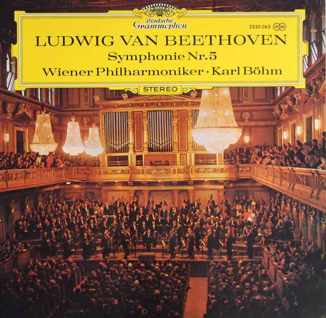 ベームのベートーヴェン/交響曲第5番「運命」　独DGG　3688　LP レコード