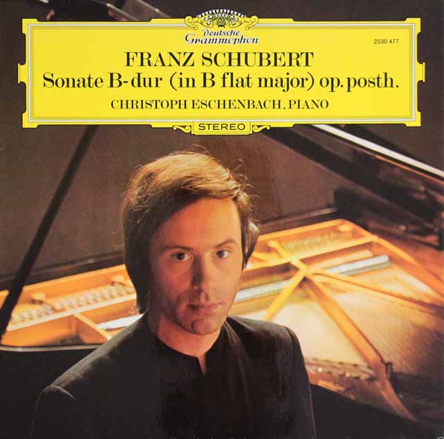 エッシェンバッハのシューベルト/ピアノソナタ第21番　独DGG　3329　LP レコード